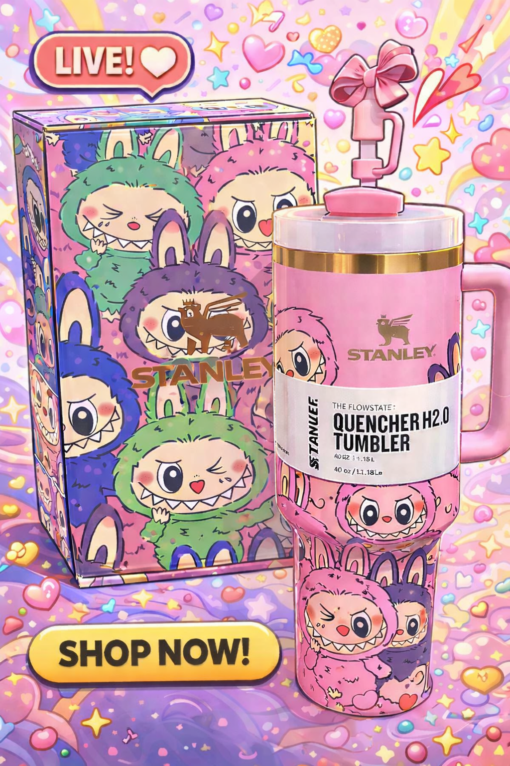 Stanley X Labubu Pink – Official Limited Edition