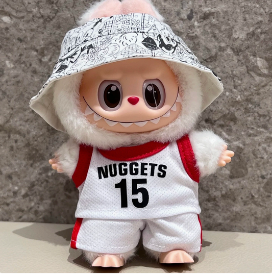 Labubu Mini Sports Jersey Outfit | Cute Doll Clothes Set (Basketball / Soccer Styles)