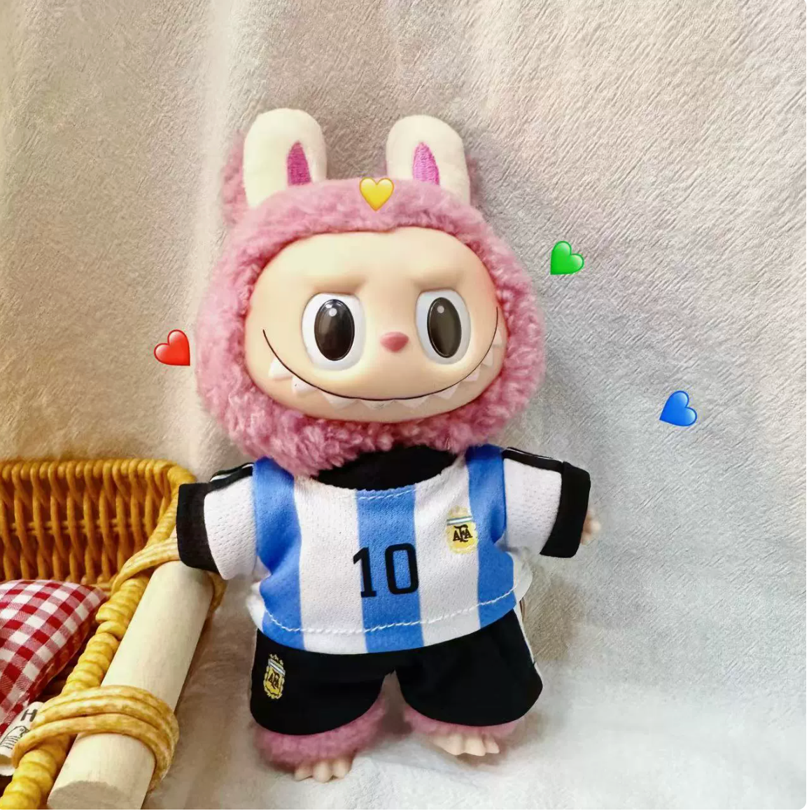 Labubu Mini Sports Jersey Outfit | Cute Doll Clothes Set (Basketball / Soccer Styles)